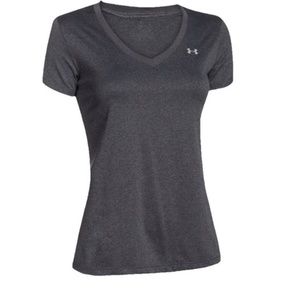 Under Armour Women's Carbon Heather Tech V-Neck